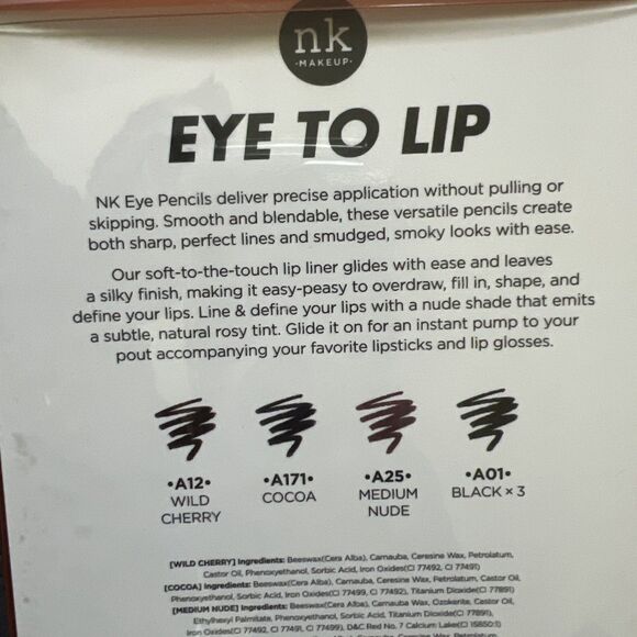 NK Makeup Eye To Lip Smooth Pencils for Eye & Lip 6pcs Everyday Essential Gift - Picture 8 of 10
